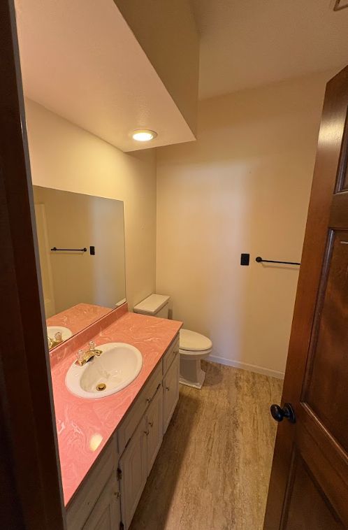 Vanity before remodel